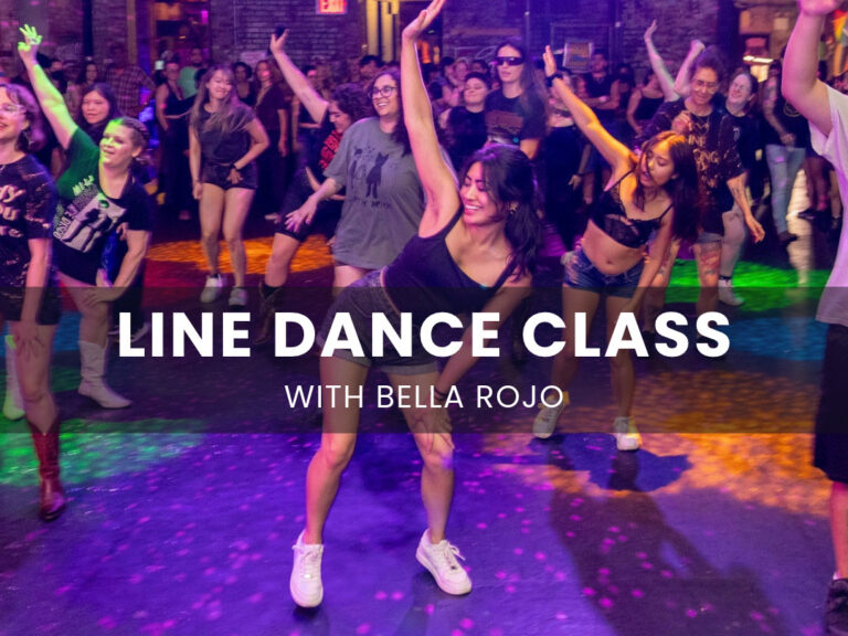 Beginner line dance class at Danznik Studios with Bella Rojo.